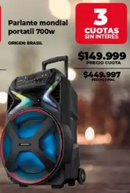 Supermayorista Vital Parlante mondial portatil oferta