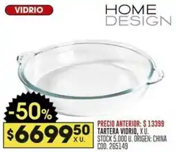 Coto Home design tartera vidrio oferta