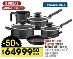 Coto Tramontina antiadherente cocción loreto oferta