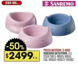 Coto Sanremo bebedero gato/perro oferta