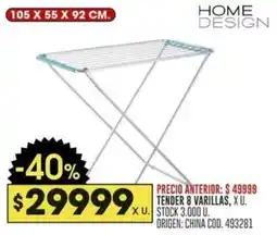 Coto Home design tender 8 varillas oferta