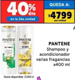 Nini Mayorista Pantene shampoo y acondicionador varias fragancias oferta