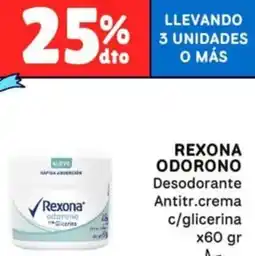 Nini Mayorista Rexona odorono desodorante antitr.crema c/glicerina oferta