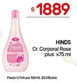 Nini Mayorista Hinds cr. corporal rosa plus oferta