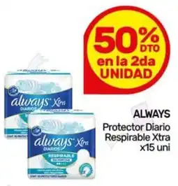 Nini Mayorista Always protector diario respirable xtra oferta