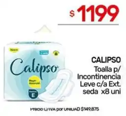Nini Mayorista Calipso toalla p/ incontinencia leve c/a ext. seda oferta