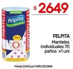 Nini Mayorista Felpita manteles individuales oferta