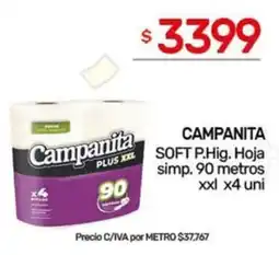 Nini Mayorista Campanita soft p.hig. hoja simp. oferta