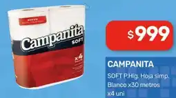 Nini Mayorista Campanita soft p.hig. hoja simp. blanco oferta