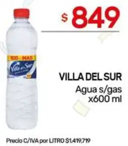 Nini Mayorista Villa del sur agua s/gas oferta