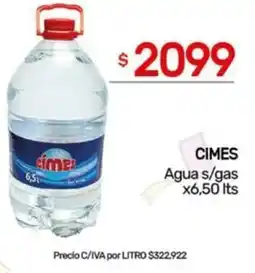 Nini Mayorista Cimes agua s/gas oferta