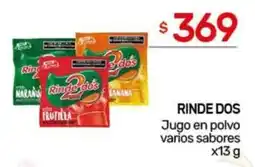 Nini Mayorista Rinde dos jugo en polvo varios sabores oferta