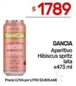 Nini Mayorista Gancia aperitivo hibiscus spritz lata oferta