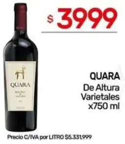 Nini Mayorista Quara de altura varietales oferta