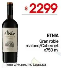 Nini Mayorista Etnia gran roble malbec/cabernet oferta