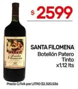 Nini Mayorista Santa filomena botellón patero tinto oferta