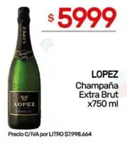 Nini Mayorista Lopez champaña extra brut oferta