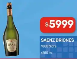Nini Mayorista Saenz briones 1888 sidra oferta