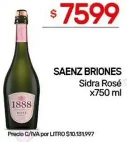 Nini Mayorista Saenz briones sidra rosé oferta