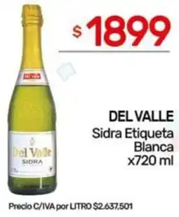 Nini Mayorista Del valle sidra etiqueta blanca oferta