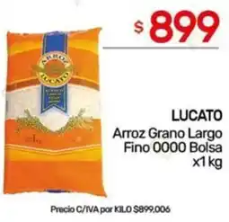 Nini Mayorista Lucato arroz grano largo fino 0000 bolsa oferta