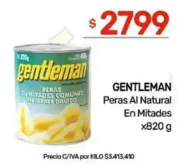 Nini Mayorista Gentleman peras al natural en mitades oferta