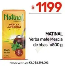 Nini Mayorista MATINAL Yerba mate Mezcla de hbas. oferta