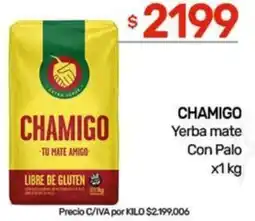 Nini Mayorista Chamigo yerba mate con palo oferta