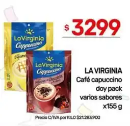 Nini Mayorista La virginia café capuccino doy pack varios sabores oferta