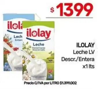Nini Mayorista Ilolay leche lv descr./entera oferta