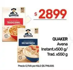 Nini Mayorista Quaker avena instant. oferta