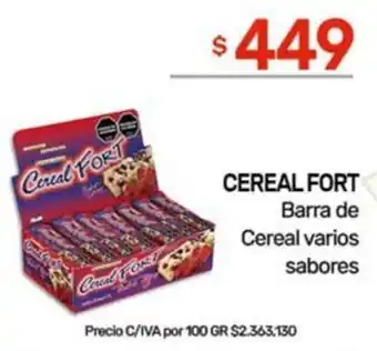 Nini Mayorista Cereal fort barra de cereal varios sabores oferta