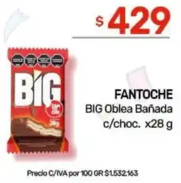 Nini Mayorista Fantoche big oblea bañada c/choc. oferta