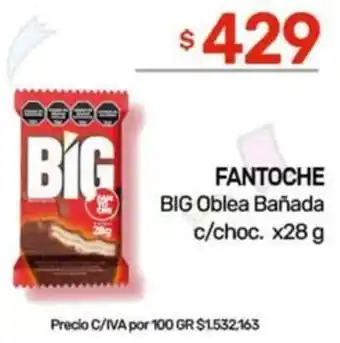 Nini Mayorista Fantoche big oblea bañada c/choc. oferta