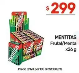 Nini Mayorista Mentitas frutal/menta oferta