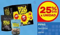 Nini Mayorista Pipas semillitas varias oferta