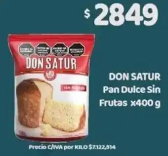 Nini Mayorista Don satur pan dulce sin frutas oferta