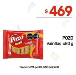 Nini Mayorista Pozo vainillas oferta