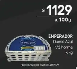 Nini Mayorista Emperador queso azul 1/2 horma oferta