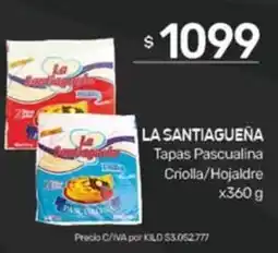 Nini Mayorista La santiagueña tapas pascualina criolla/hojaldre oferta
