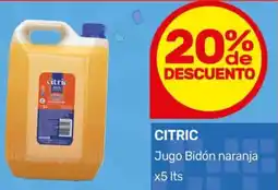 Nini Mayorista Citric jugo bidón naranja oferta