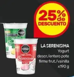 Nini Mayorista La serenisima yogurt descr./entero pote firme frut./vainilla oferta