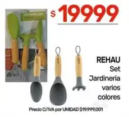 Nini Mayorista Rehau set jardineria varios colores oferta