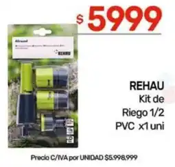 Nini Mayorista Rehau kit de riego oferta