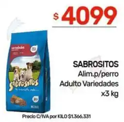 Nini Mayorista Sabrositos alim.p/perro adulto variedades oferta