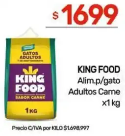 Nini Mayorista King food alim.p/gato adultos carne oferta