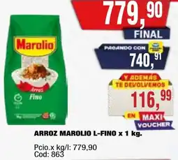 Maxiconsumo Marolio arroz l-fino oferta