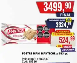 Maxiconsumo Mantecol postre mani oferta