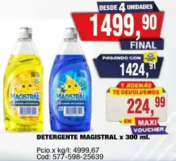 Maxiconsumo Magistral detergente oferta