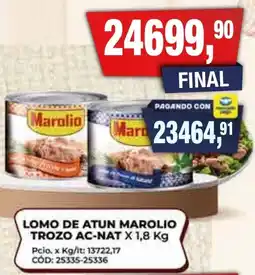 Maxiconsumo Marolio lomo de atun trozo ac-nat oferta